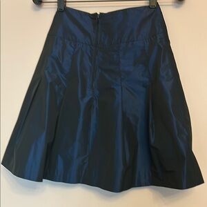 Elegant Deep Blue Satin Miu holiday Skirt